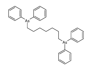 7-diphenylarsanylheptyl(diphenyl)arsane结构式