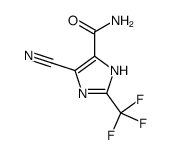 5-cyano-2-(trifluoromethyl)-3H-imidazole-4-carboxamide structure