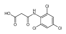 N-(2,4,6-trichloro-phenyl)-malonamic acid结构式