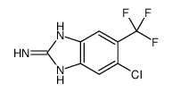 5-chloro-6-(trifluoromethyl)-1H-benzimidazol-2-amine Structure