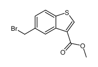 5-bromomethyl-3-carboxymethylbenzo[b]thiophene结构式