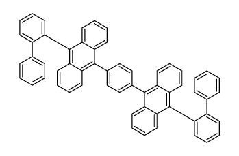 9-(2-phenylphenyl)-10-[4-[10-(2-phenylphenyl)anthracen-9-yl]phenyl]anthracene Structure