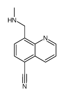 8-(N-Methyl)aminomethyl-5-cyanoquinoline结构式