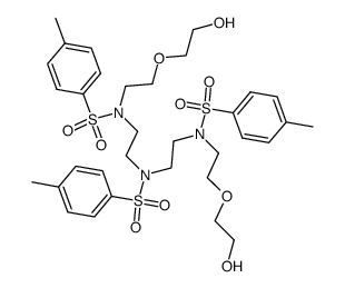 6,9,12-triaza-3,15-dioxa-6,9,12-tritosylheptadecane-1,17-diol结构式