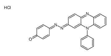 4-[(10-phenylphenazin-10-ium-2-yl)hydrazinylidene]cyclohexa-2,5-dien-1-one,chloride结构式