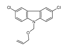 3,6-dichloro-9-(prop-2-enoxymethyl)carbazole结构式