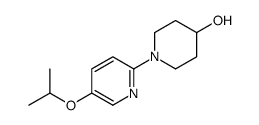 1-(5-propan-2-yloxypyridin-2-yl)piperidin-4-ol结构式