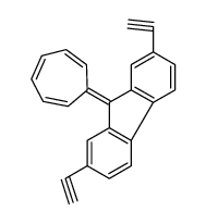 9-cyclohepta-2,4,6-trien-1-ylidene-2,7-diethynylfluorene结构式