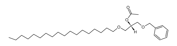 2-O-Acetyl-1-O-benzyl-3-O-octadecyl-sn-glycerin结构式