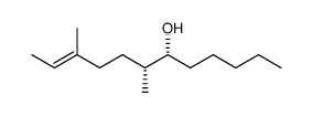 (6R,7R,10E)-7,10-dimethyldodec-10-en-6-ol结构式