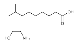 tert-decanoic acid, compound with 2-aminoethanol (1:1) structure