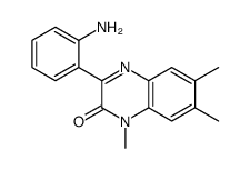 3-(2-aminophenyl)-1,6,7-trimethylquinoxalin-2-one Structure