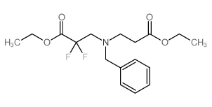 ethyl 3-(benzyl(3-ethoxy-3-oxopropyl)amino)-2,2-difluoropropanoate Structure