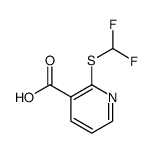 2-[(DIFLUOROMETHYL)THIO]NICOTINIC ACID Structure