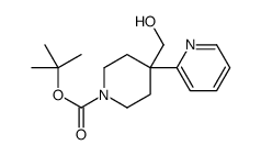 TERT-BUTYL 4-(HYDROXYMETHYL)-4-(PYRIDIN-2-YL)PIPERIDINE-1-CARBOXYLATE Structure