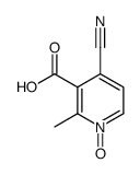 Nicotinic acid,4-cyano-2-methyl-,1-oxide (6CI) structure