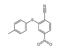 4-nitro-2-p-tolylsulfanyl-benzonitrile结构式