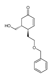 (4R,5R)-4-(2-Benzyloxy-ethyl)-5-hydroxymethyl-cyclohex-2-enone结构式