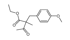 2-(4-methoxy-benzyl)-2-methyl-acetoacetic acid ethyl ester Structure