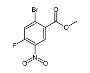 2-溴-4-氟-5-硝基苯甲酸甲酯结构式