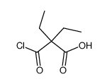 diethyl-malonic acid-monochloride Structure