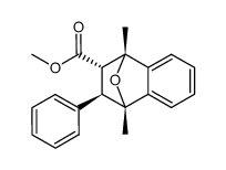 methyl (1R,2S,3R,4S)-1,4-dimethyl-3-phenyl-1,2,3,4-tetrahydro-1,4-epoxynaphthalene-2-carboxylate Structure