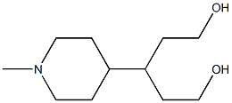 3-(1-methylpiperidin-4-yl)pentane-1,5-diol structure