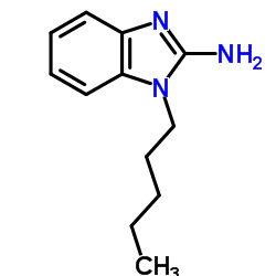 1-Pentyl-1H-benzimidazol-2-amine结构式