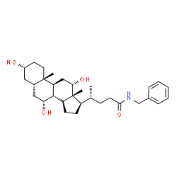 3α,7α,12α-Trihydroxy-N-benzyl-5β-cholan-24-amide structure