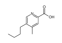 5-butyl-4-methylpyridine-2-carboxylic acid结构式