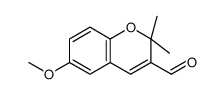 6-methoxy-2,2-dimethylchromene-3-carbaldehyde结构式