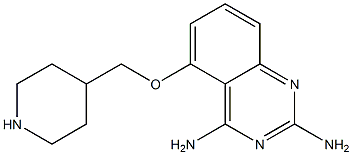 5-(piperidin-4-ylmethoxy)quinazoline-2,4-diamine结构式