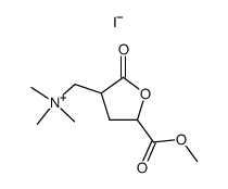 1-(5-methoxycarbonyl-2-oxotetrahydrofuran-3-yl)-N,N,N-trimethylmethanaminium iodide结构式