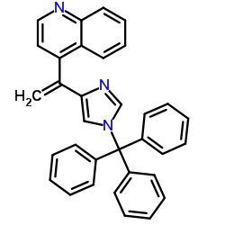 Quinoline,4-[1-[1-(triphenylmethyl)-1H-imidazol-4-yl]ethenyl]- Structure