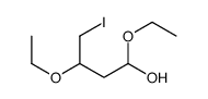 1,3-diethoxy-4-iodobutan-1-ol Structure