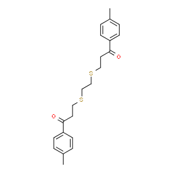 1-(4-METHYLPHENYL)-3-[(2-([3-(4-METHYLPHENYL)-3-OXOPROPYL]SULFANYL)ETHYL)SULFANYL]-1-PROPANONE structure