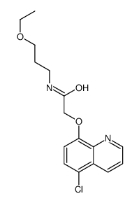 2-(5-chloroquinolin-8-yl)oxy-N-(3-ethoxypropyl)acetamide结构式