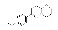 3-(1,3-DIOXAN-2-YL)-4'-N-PROPYL PROPIOPPHENONE structure