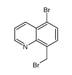 5-bromo-8-(bromomethyl)quinoline Structure