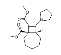 dimethyl 8-(1-pyrrolidinyl)bicyclo<5.2.0>non-8-ene-1,9-dicarboxylate Structure