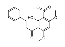 1-(2-hydroxy-4,6-dimethoxy-3-nitrophenyl)-3-phenylprop-2-en-1-one Structure