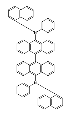 N10,N10'-二苯基-N10,N10'-二萘基-9,9'-联蒽-10,10'-二胺结构式