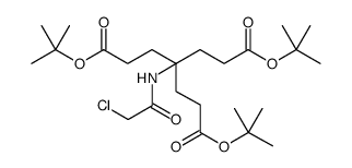 Heptanedioic acid, 4-[(2-chloroacetyl)amino]-4-[3-(1,1-dimethylethoxy)-3-oxopropyl]-, 1,7-bis(1,1-dimethylethyl) ester结构式