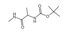 Boc-Ala-NHMe Structure