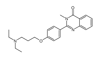 2-[4-[3-(diethylamino)propoxy]phenyl]-3-methylquinazolin-4-one Structure