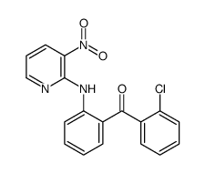 (2-chlorophenyl)-[2-[(3-nitropyridin-2-yl)amino]phenyl]methanone Structure