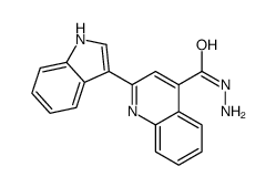 2-(1H-indol-3-yl)quinoline-4-carbohydrazide Structure