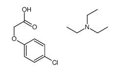 2-(4-chlorophenoxy)acetic acid,N,N-diethylethanamine Structure
