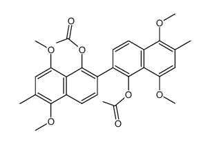 1,1'-Diacetoxy-5,5',8,8'-tetramethoxy-6,6'-dimethyl-2,2'-binaphthyl Structure