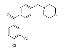 3,4-DICHLORO-4'-THIOMORPHOLINOMETHYL BENZOPHENONE Structure